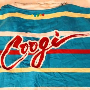 Vintage Coogi Striped Rugby Polo Vibrant Color Men 5XL Big and Tall Shirt.